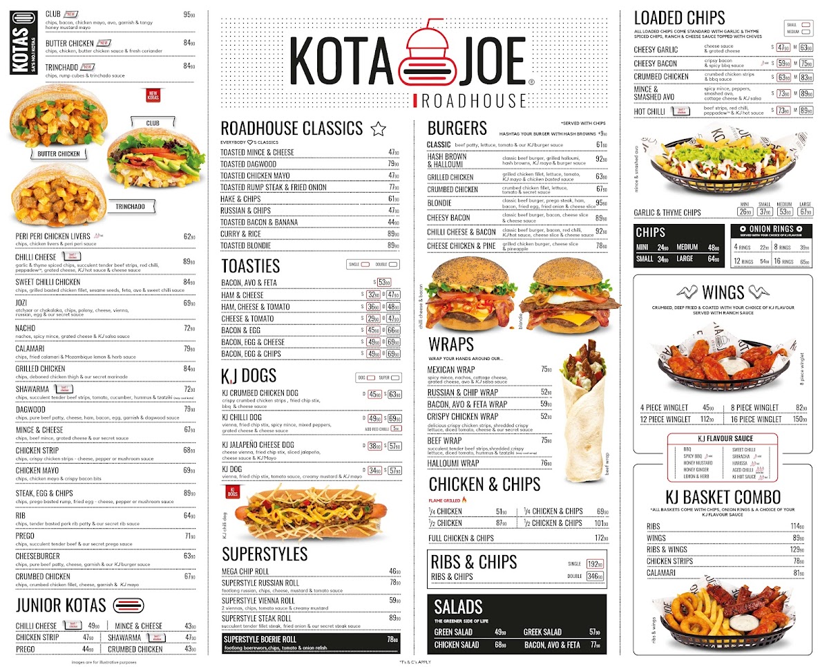 Menu Kota Joe Roadhouse - Edenvale-1